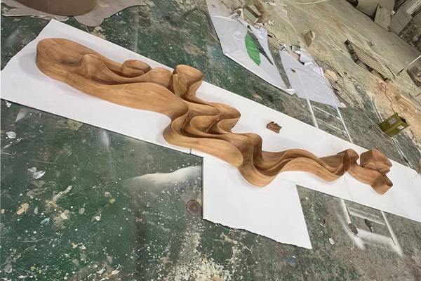 Solid wood sculpture